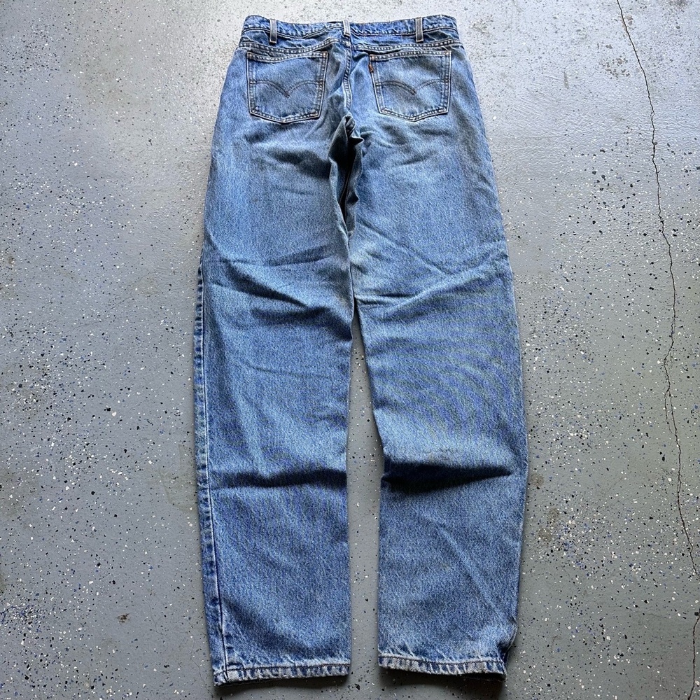 VTG 80s Levi's Orange Tab 32x34 Light Blue Straight Leg Jeans
